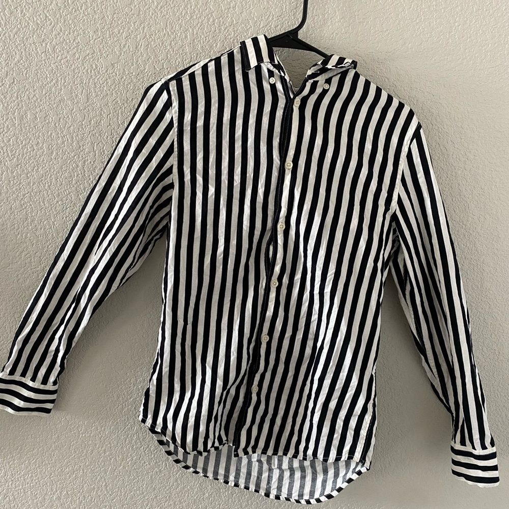 MENS Never used H&M striped button up shirt